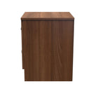Alton Ready Assembled 2 Drawer Bedside Cabinet in Noche Walnut
