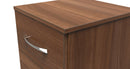 Alton Ready Assembled 2 Drawer Bedside Cabinet in Noche Walnut