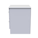 Alton Ready Assembled 2 Drawer Bedside Cabinet in White Matt