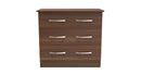 Alton Ready Assembled 3 Drawer Chest in Noche Walnut