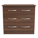 Alton Ready Assembled 3 Drawer Chest in Noche Walnut
