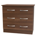 Alton Ready Assembled 3 Drawer Chest in Noche Walnut