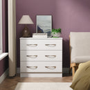 Alton Ready Assembled 3 Drawer Chest in White Matt