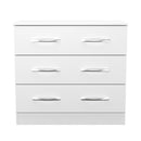 Alton Ready Assembled 3 Drawer Chest in White Matt