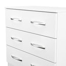 Alton Ready Assembled 3 Drawer Chest in White Matt