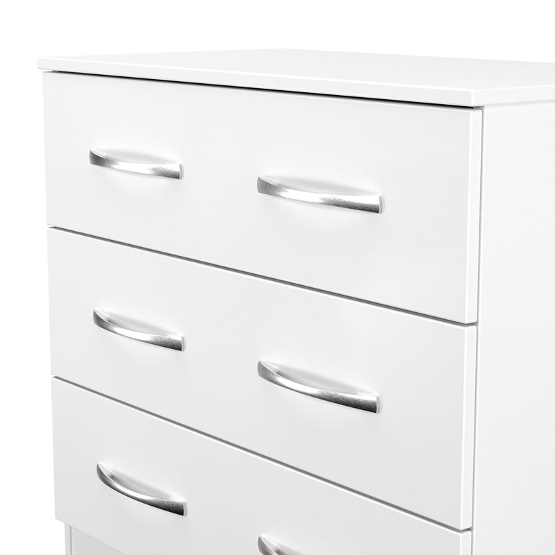 Alton Ready Assembled 3 Drawer Chest in White Matt