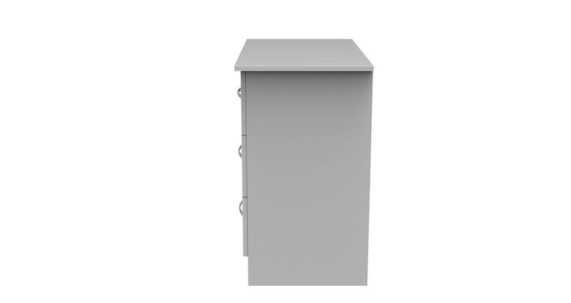 Alton Ready Assembled 3 Drawer Chest in White Matt