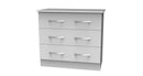 Alton Ready Assembled 3 Drawer Chest in White Matt