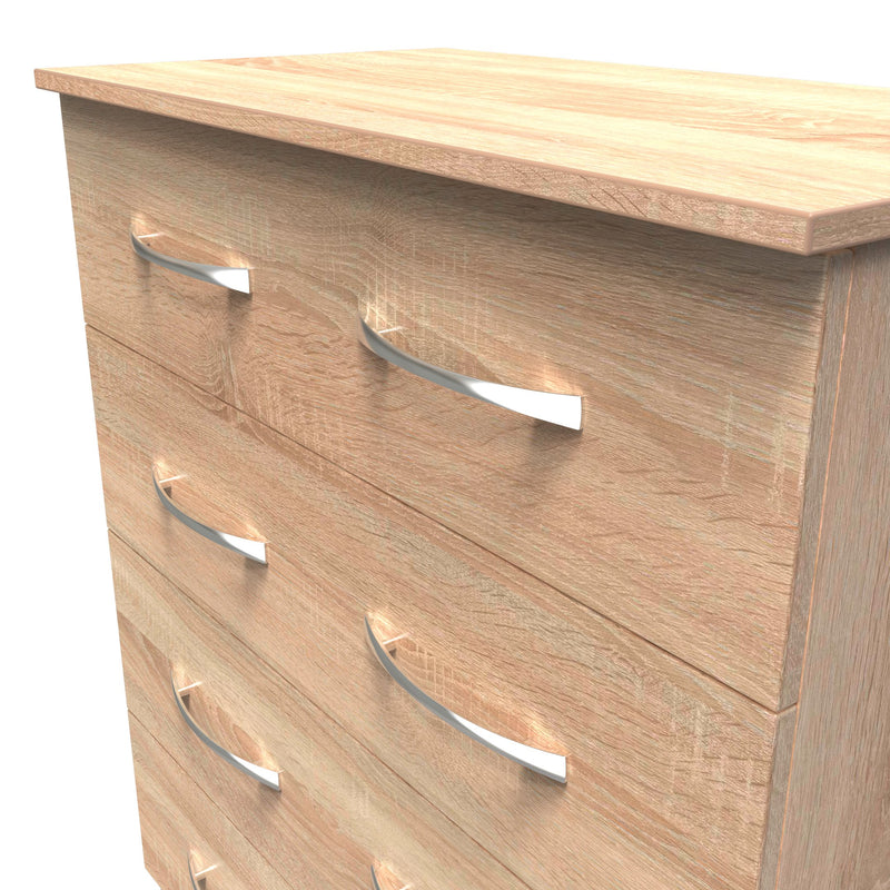 Alton Ready Assembled 4 Drawer Chest in Bardolino Oak