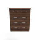 Alton Ready Assembled 4 Drawer Chest in Noche Walnut