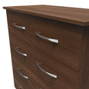 Alton Ready Assembled 4 Drawer Chest in Noche Walnut