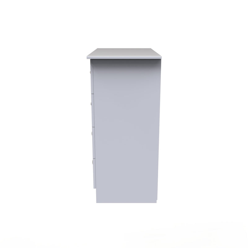 Alton Ready Assembled 4 Drawer Chest in White Matt