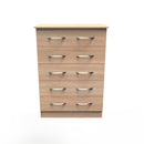 Alton Ready Assembled 5 Drawer Chest in Bardolino Oak