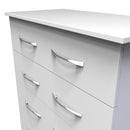 Alton Ready Assembled 5 Drawer Chest in White Matt