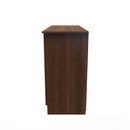 Alton Ready Assembled 6 Drawer Wide Chest in Noche Walnut