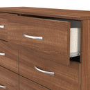 Alton Ready Assembled 6 Drawer Wide Chest in Noche Walnut