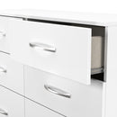 Alton Ready Assembled 6 Drawer Wide Chest in White Matt
