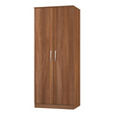 Alton Ready Assembled 2 Door Wardrobe in Noche Walnut