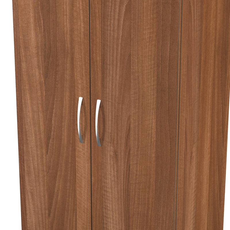 Alton Ready Assembled 2 Door Wardrobe in Noche Walnut