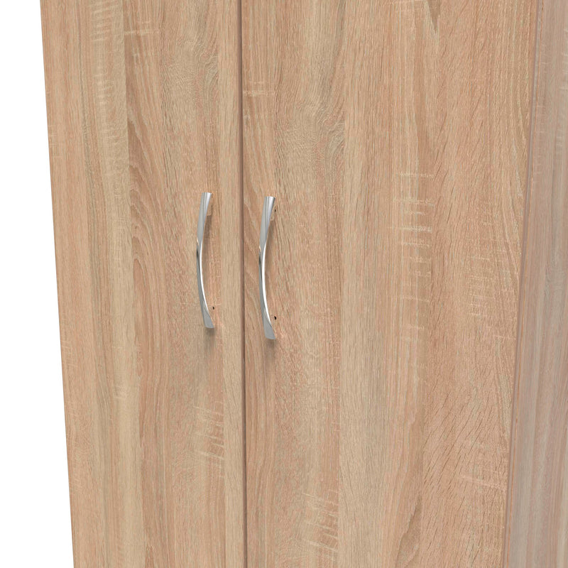 Alton Ready Assembled 2 Door 2 Drawer Wardrobe in Bardolino Oak