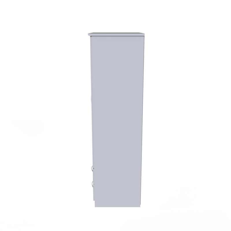 Alton Ready Assembled 2 Door 2 Drawer Wardrobe in White Matt