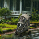 PawHut Pet Stroller for XS and S Dogs w/ Rain Cover