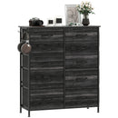 HOMCOM Fabric Chest of Drawers, 8 Drawer Dresser for Bedroom