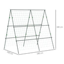 Outsunny A-Frame Trellis Plant Support For Vegetables, Flowers, Fruit