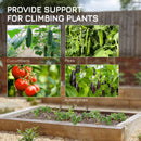 Outsunny A-Frame Trellis Plant Support For Vegetables, Flowers, Fruit