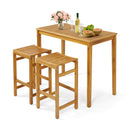 Bar Chair with Saddle Shaped Seat and Sturdy Footrest