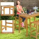 Bar Chair with Saddle Shaped Seat and Sturdy Footrest