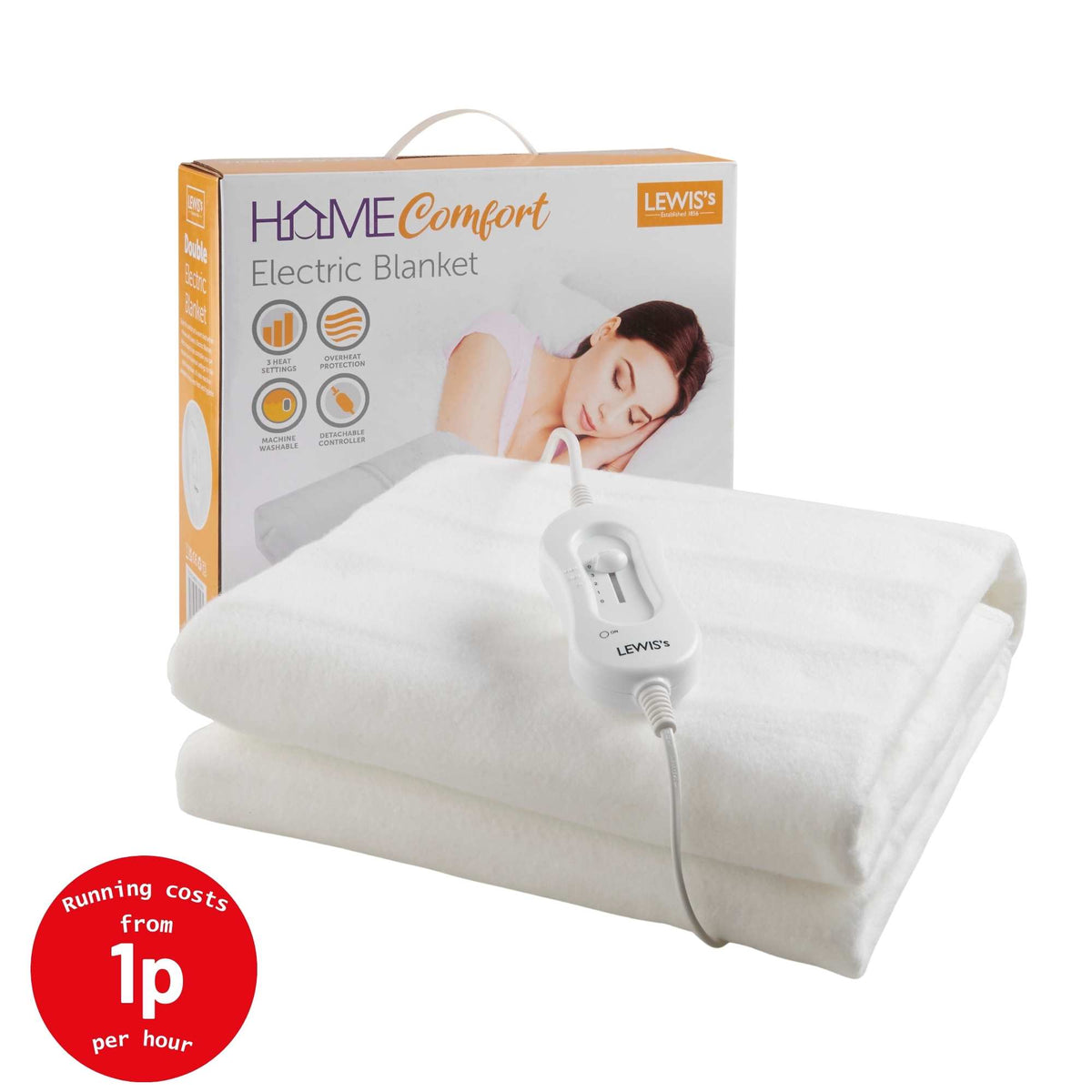 Lewis's Electric Blanket Single/Double/King - Main Image