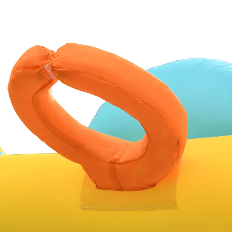 Outsunny Bouncy Castle Farm Style with Paddling Pool