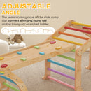 AIYAPLAY 9 in 1 Climbing Frame with Ramp, Slide, Arch, Ladder, Blackboard
