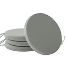 Outsunny Bistro Chair Cushions, Chair Pads Set Of 4, Light Grey