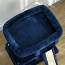 PawHut Cat Rest & Play Activity Tree w/ 2 House Perch Scratching Post Navy Blue