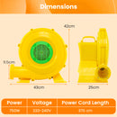 Air Blower 750W Air Pump Fan With Convenient Handle And Ground Stakes