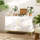 HOMCOM Modern Sideboard, Storage Cabinet, Accent Cupboard White