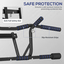 SPORTNOW Multi-Grip Pull Up Bar, Chin Up Bar Doorway with Non-Slip Grips