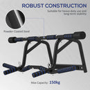 SPORTNOW Multi-Grip Pull Up Bar, Chin Up Bar Doorway with Non-Slip Grips