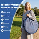 All-Weather Clear PVC Bubble Tent With Sealed Floor-Blue