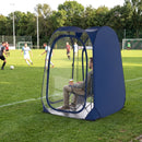 All-Weather Clear PVC Bubble Tent With Sealed Floor-Blue