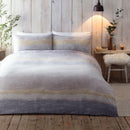 Appletree Anson Stripe Duvet Cover Set in Grey