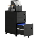 Vinsetto Lockable Mobile Filing Cabinet w/ 3 Drawers 30 x 43.5 x 60 cm
