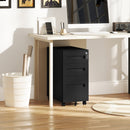 Vinsetto Lockable Mobile Filing Cabinet w/ 3 Drawers 30 x 43.5 x 60 cm