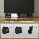 Vinsetto Lockable Mobile Filing Cabinet w/ 3 Drawers 30 x 43.5 x 60 cm