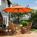 Outsunny 2.6M Garden Parasol Umbrella With Aluminium Pole, Tilt, Crank
