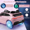 12V Kids Ride on Vehicle Aston Martin Licensed with Horn and Taillights-Pink