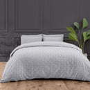 Audie Tufted Duvet Set - Grey