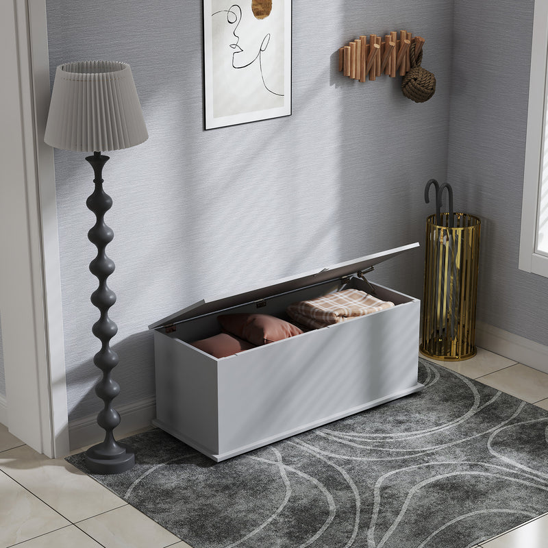 HOMCOM Storage Chest With Lid, 113L Storage Box